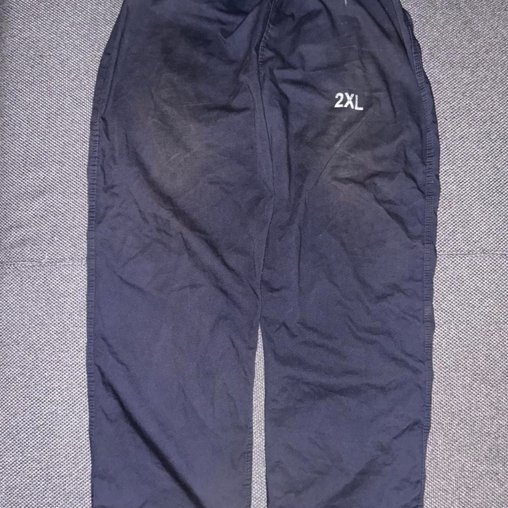 Vintage Prisoner Convict Faded Distressed Black Pants Size 2XL